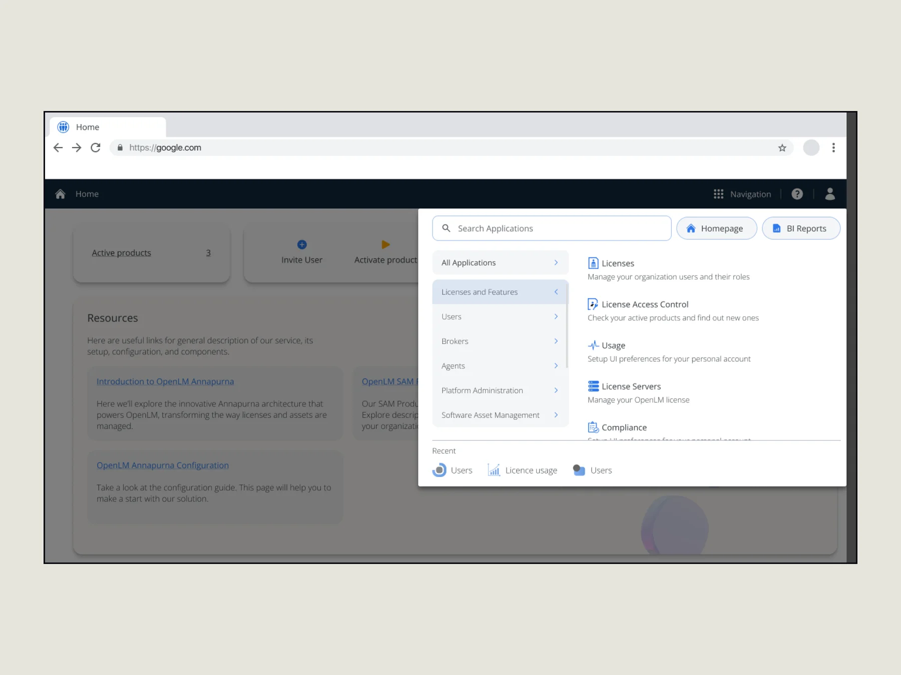 New navigation — flat services list with category filters